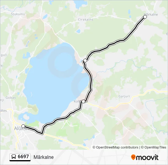 6697 Bus Line Map