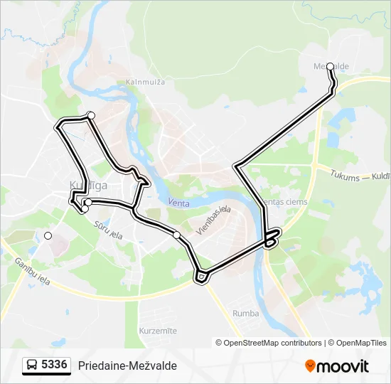 Автобус 5336: карта маршрута