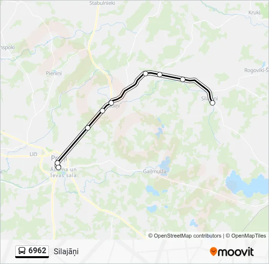 6962 Bus Line Map