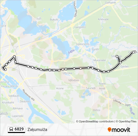 6829 Bus Line Map