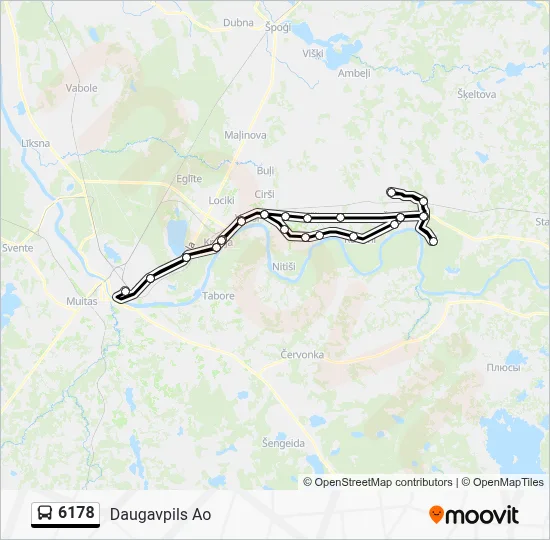 6178 Bus Line Map