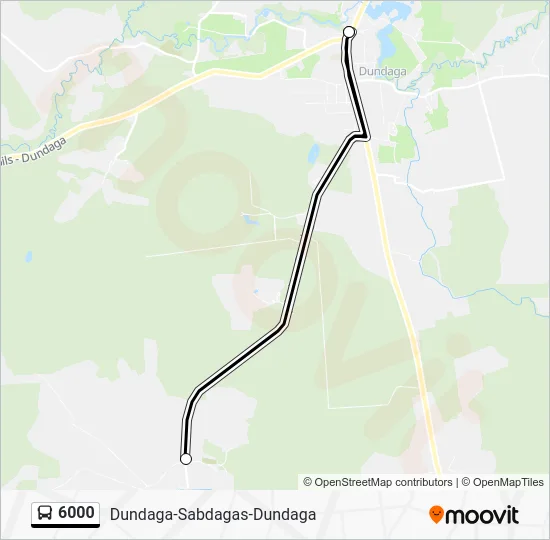 Автобус 6000: карта маршрута