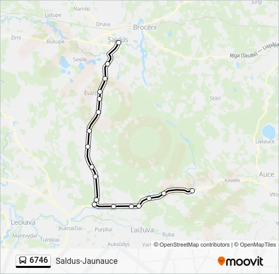 Автобус 6746: карта маршрута