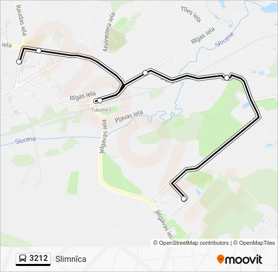 Автобус 3212: карта маршрута