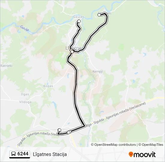 6244 Bus Line Map