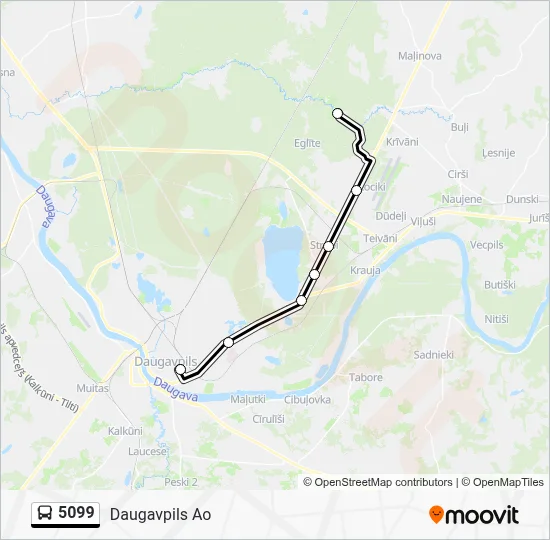 5099 Bus Line Map
