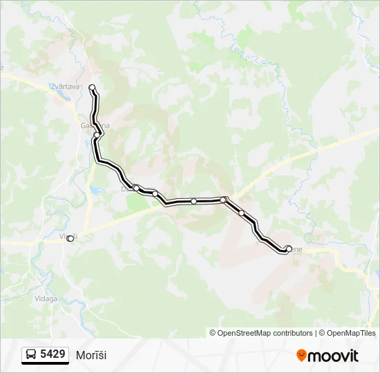Автобус 5429: карта маршрута
