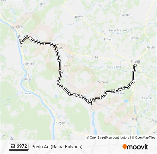 6972 Bus Line Map