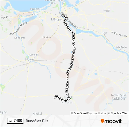 7480 Bus Line Map