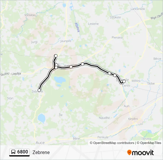 6800 Bus Line Map