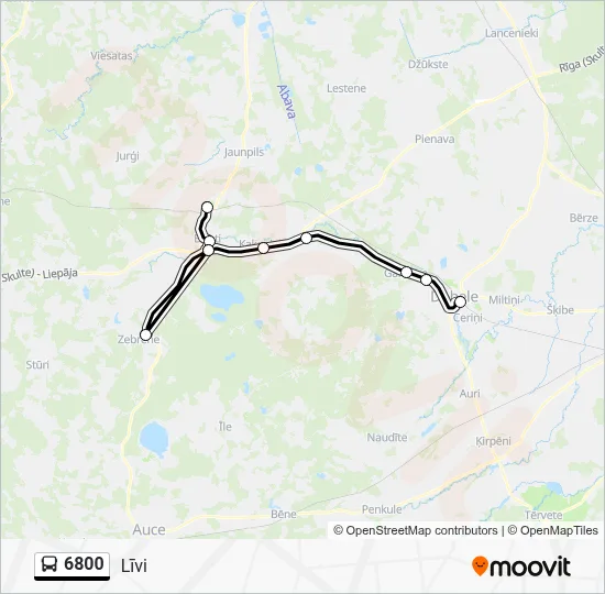 6800 Bus Line Map