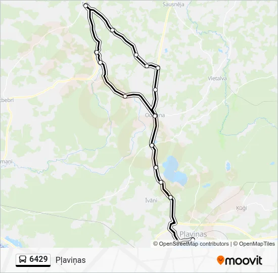 6429 Bus Line Map