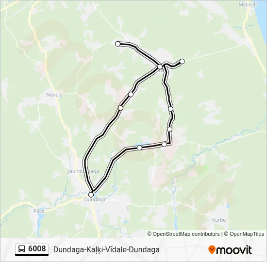 Автобус 6008: карта маршрута