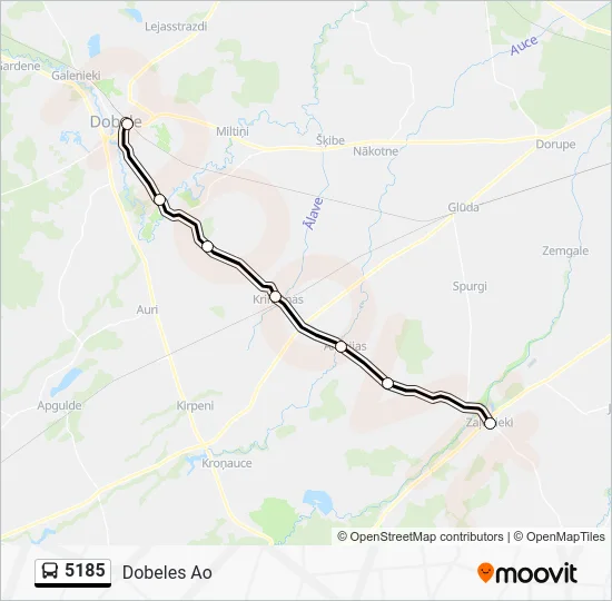 Автобус 5185: карта маршрута