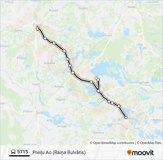 5715 Bus Line Map