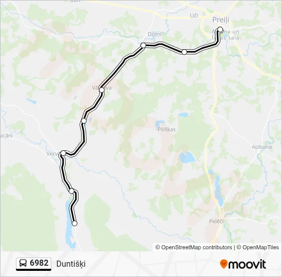 6982 Bus Line Map
