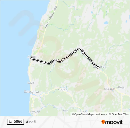 Автобус 5066: карта маршрута