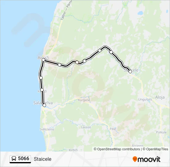 Автобус 5066: карта маршрута