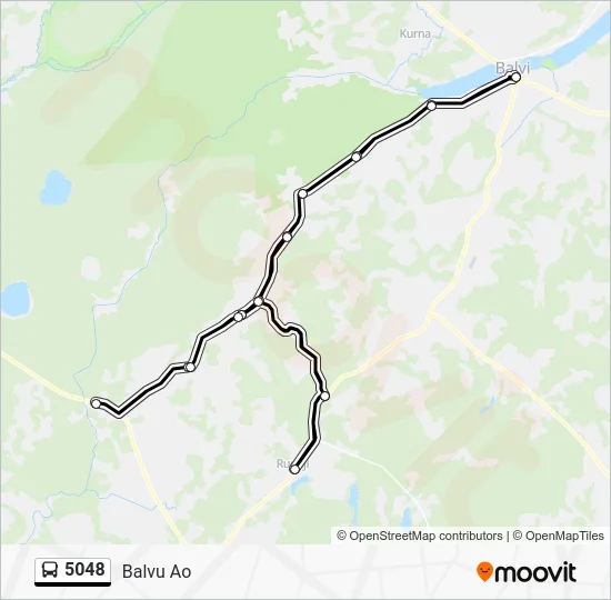 Автобус 5048: карта маршрута