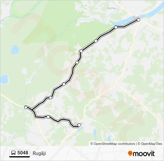 Автобус 5048: карта маршрута
