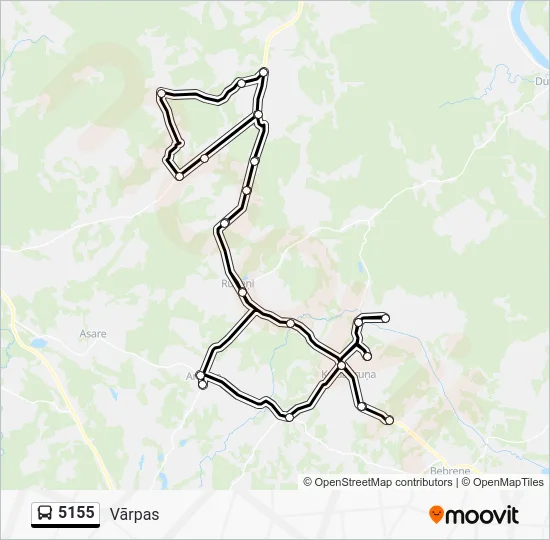 Автобус 5155: карта маршрута