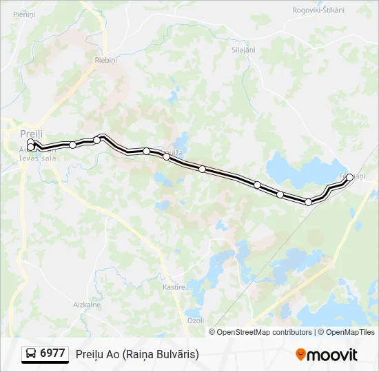 6977 Bus Line Map