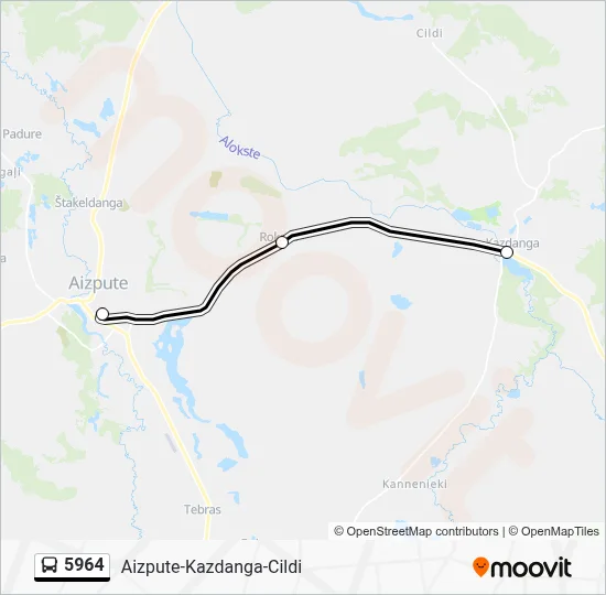 5964 Bus Line Map