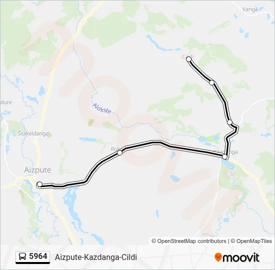 5964 Bus Line Map