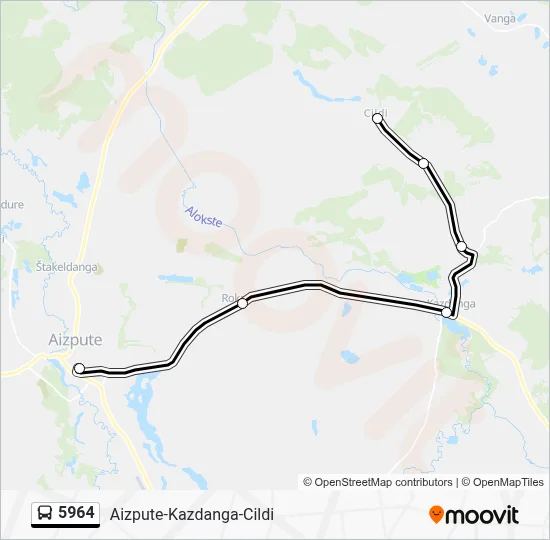 5964 Bus Line Map