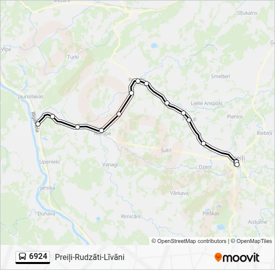 6924 Bus Line Map