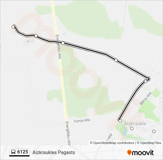 Автобус 6125: карта маршрута