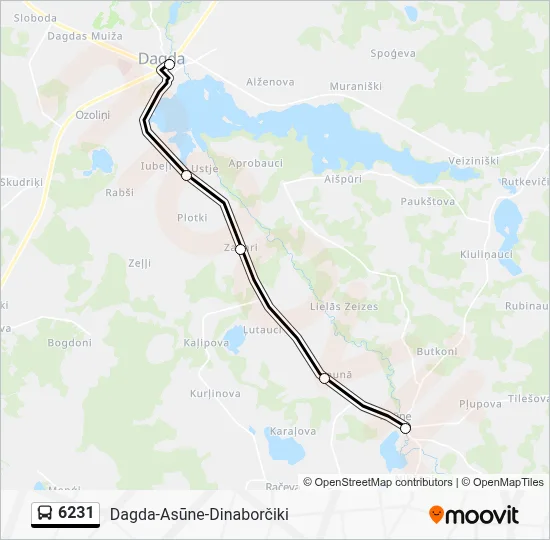 6231 Bus Line Map