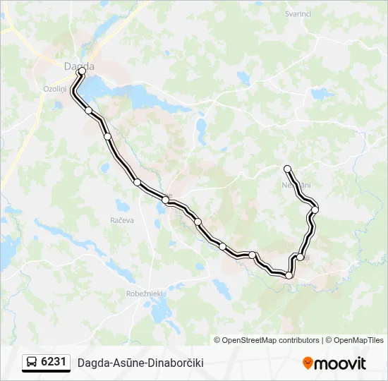 6231 Bus Line Map