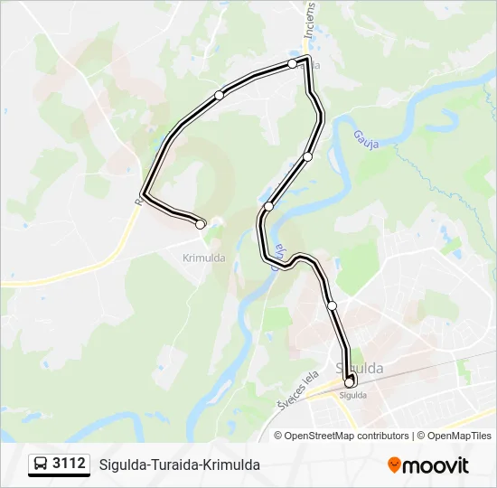 Автобус 3112: карта маршрута