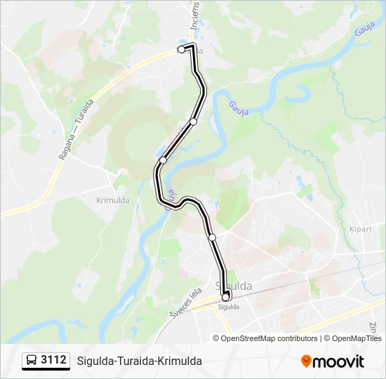 Автобус 3112: карта маршрута