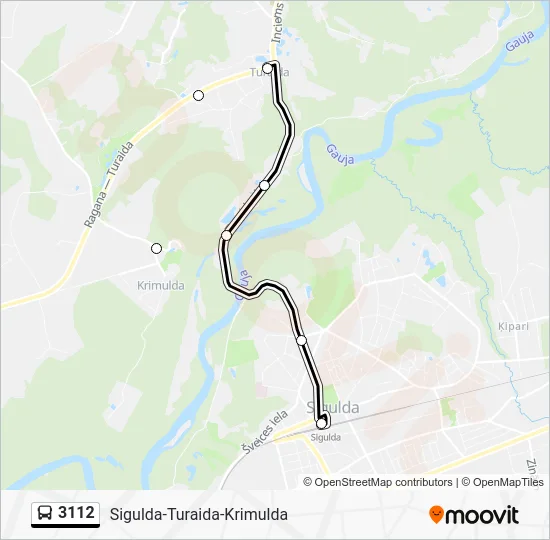 Автобус 3112: карта маршрута