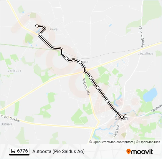 Автобус 6776: карта маршрута