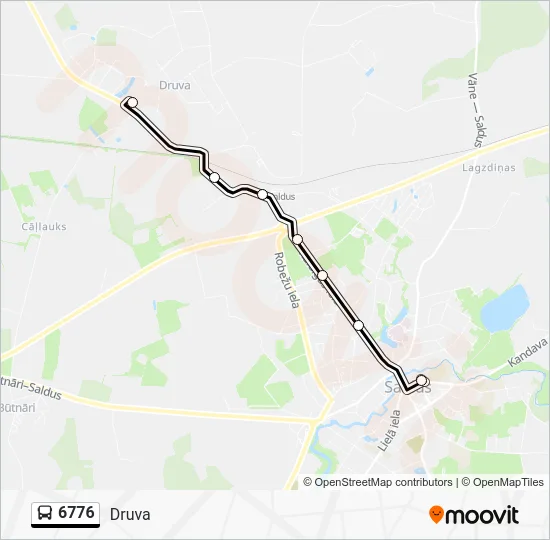 Автобус 6776: карта маршрута