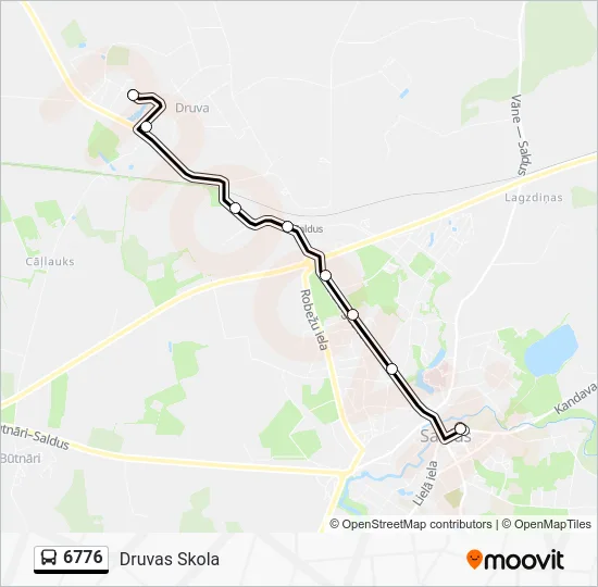 Автобус 6776: карта маршрута