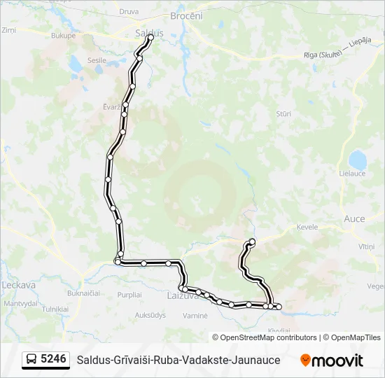 Автобус 5246: карта маршрута