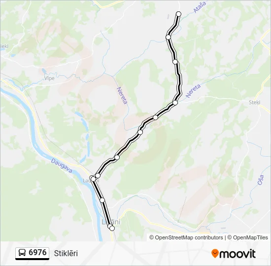 Автобус 6976: карта маршрута