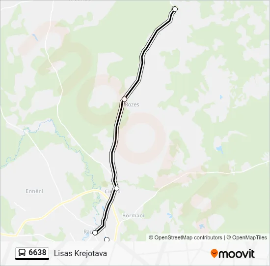 6638 Bus Line Map
