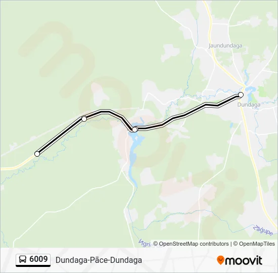 Автобус 6009: карта маршрута