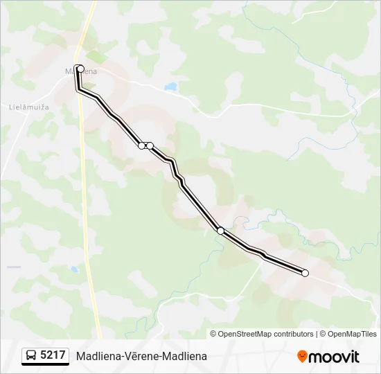 Автобус 5217: карта маршрута