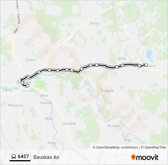 6457 Bus Line Map