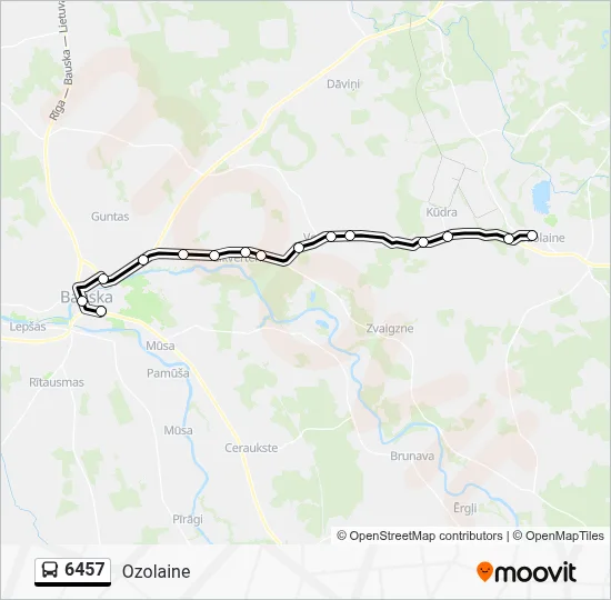 6457 Bus Line Map