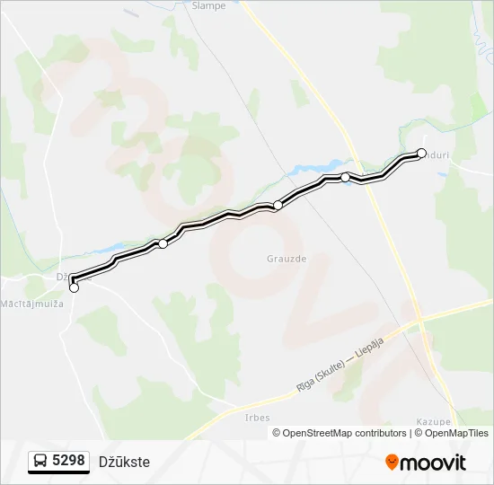 Автобус 5298: карта маршрута