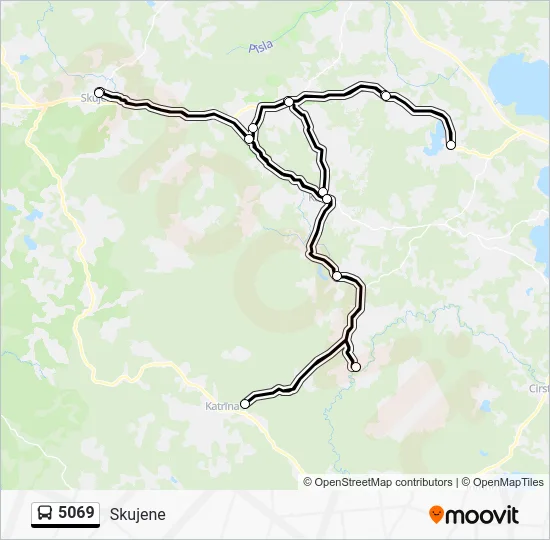 Автобус 5069: карта маршрута