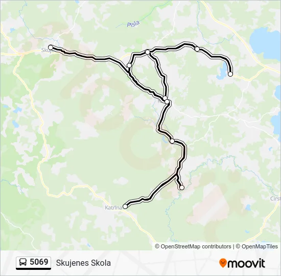 Автобус 5069: карта маршрута