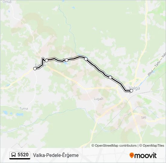 5520 Bus Line Map